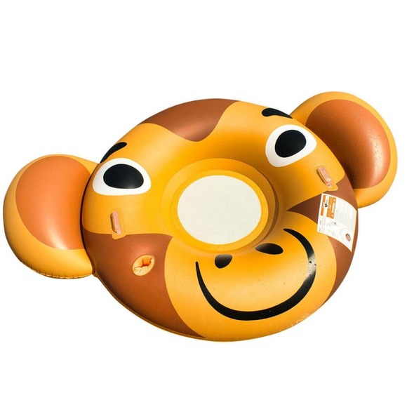 Giant 82"x64"x13.5" Inflatable Monkey Water Float w/ Side Handles, 200 lb. Limit - Picture 1 of 6